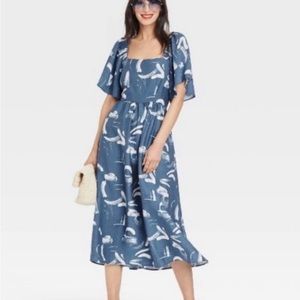 A new day blue tie back dress